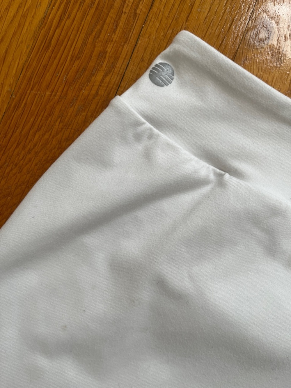 Z by Zella Girls Size L 10 / 12 White Tennis Cheer Skirt with Built in Shorts - Picture 5 of 10